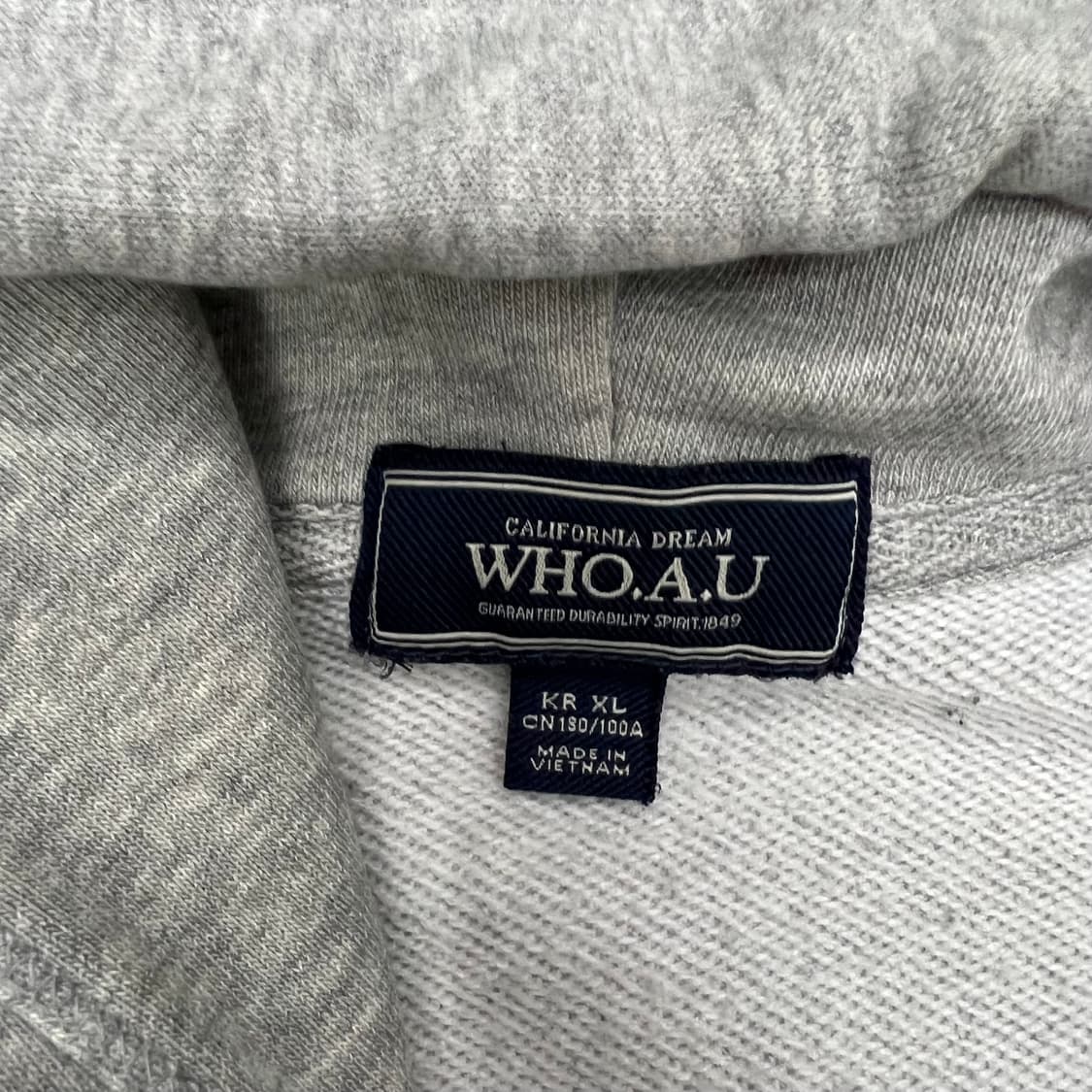 후아유 그레이 후드 집업 상품이미지2