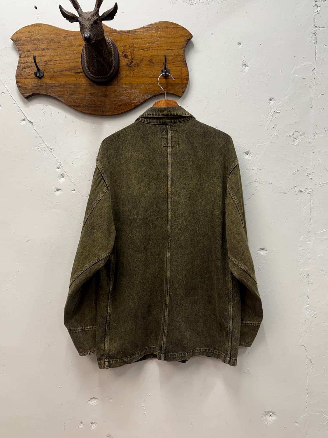 U.Mcm Olive Drab Denim Chore Jacket 상품이미지4