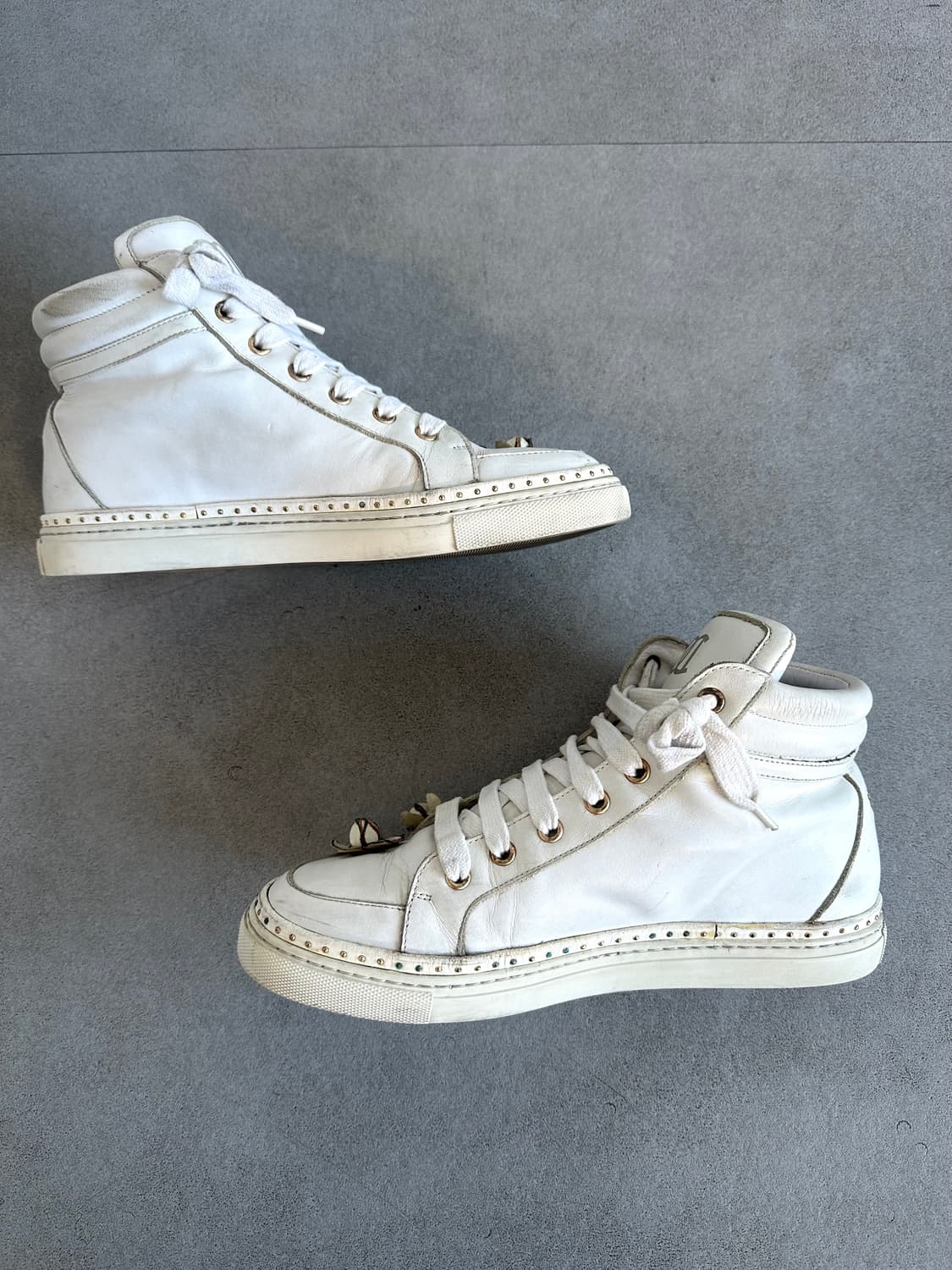 디스퀘어드 런웨이 플라워 아플리케 하이탑 스니커즈 상품이미지6