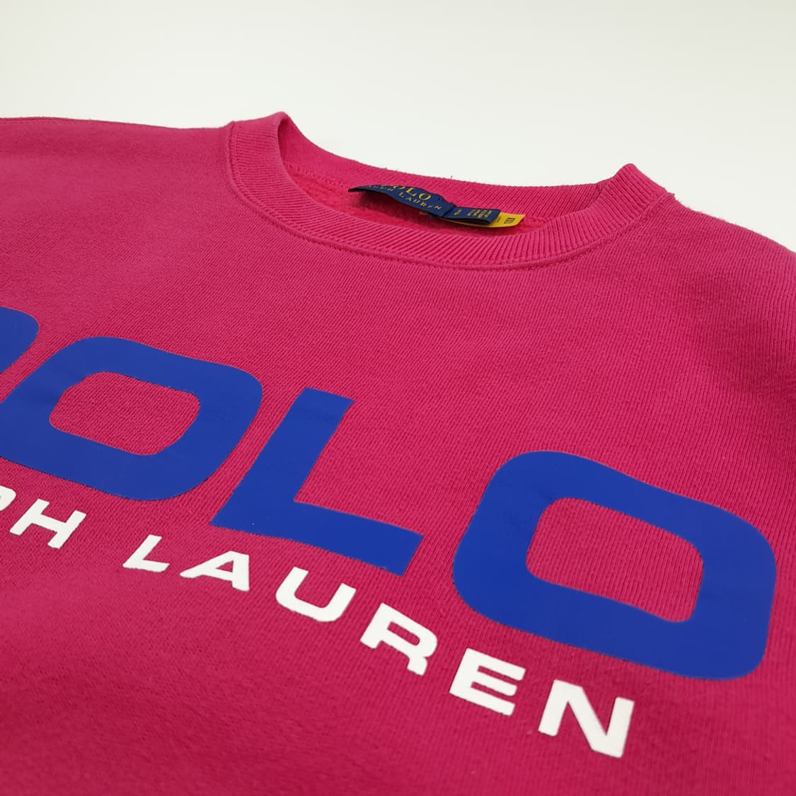 CN655W S 폴로 랄프로렌 QR 핑크 기모 스웻 맨투맨 상품이미지7