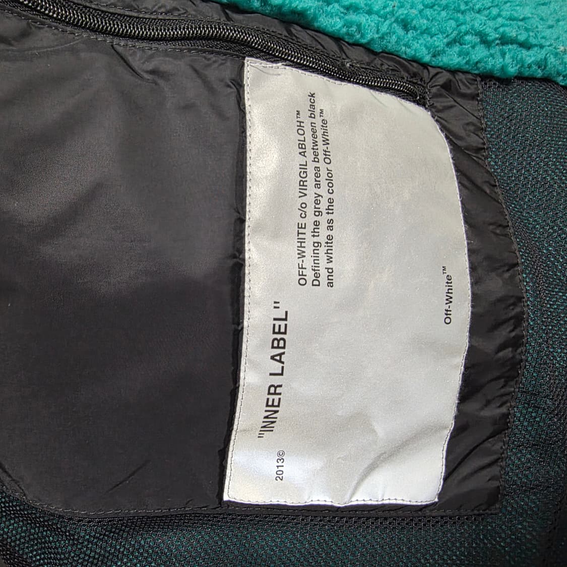 오프화이트 오버사이즈 플리스 자켓 상품이미지6
