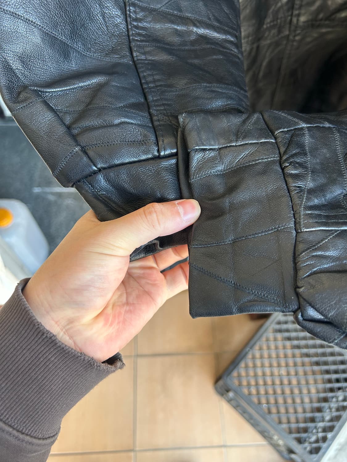 빈티지 레더 카코트  상품이미지7