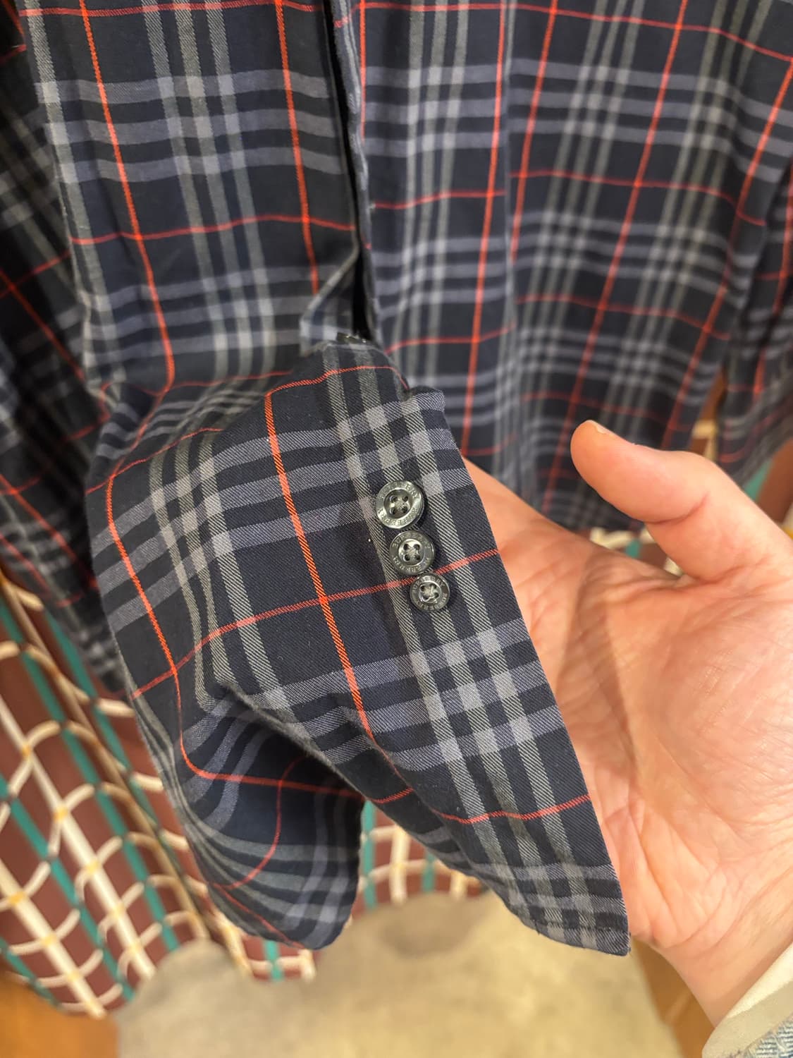 버버리 런던 체크 긴팔 셔츠 상품이미지5