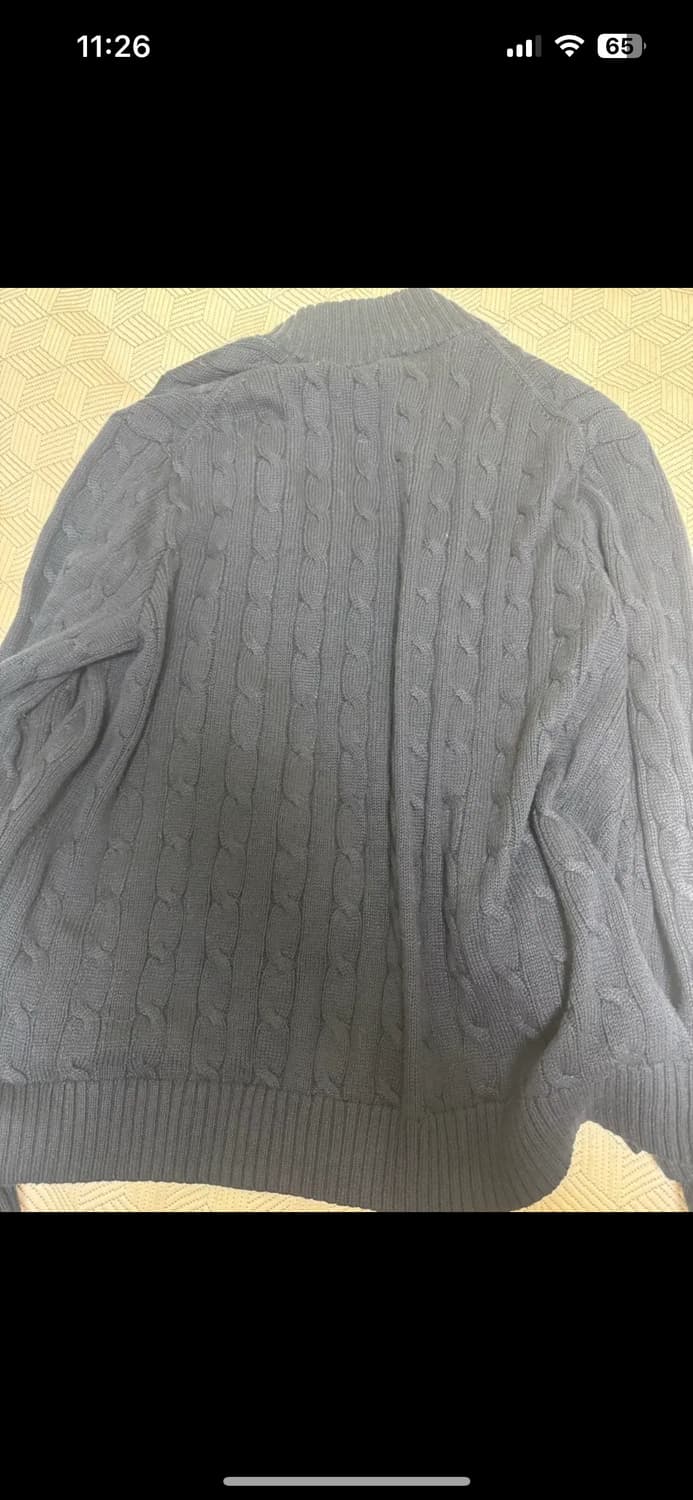 폴로 랄프로렌 케이블 니트집업 XL 상품이미지3