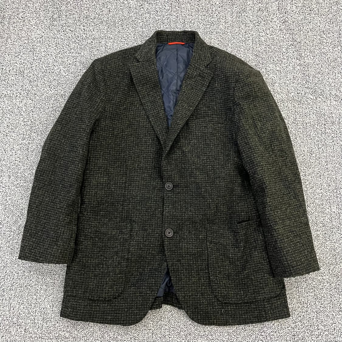 100 헨리코튼 울 체크자켓 0129H1 상품이미지1