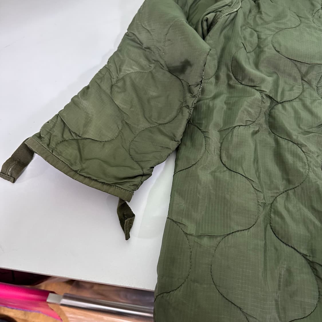 S US ARMY 카키 깔깔이 라이너 자켓 상품이미지4