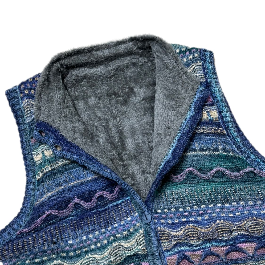 Vintage 3D Cable Knit Vest  상품이미지2