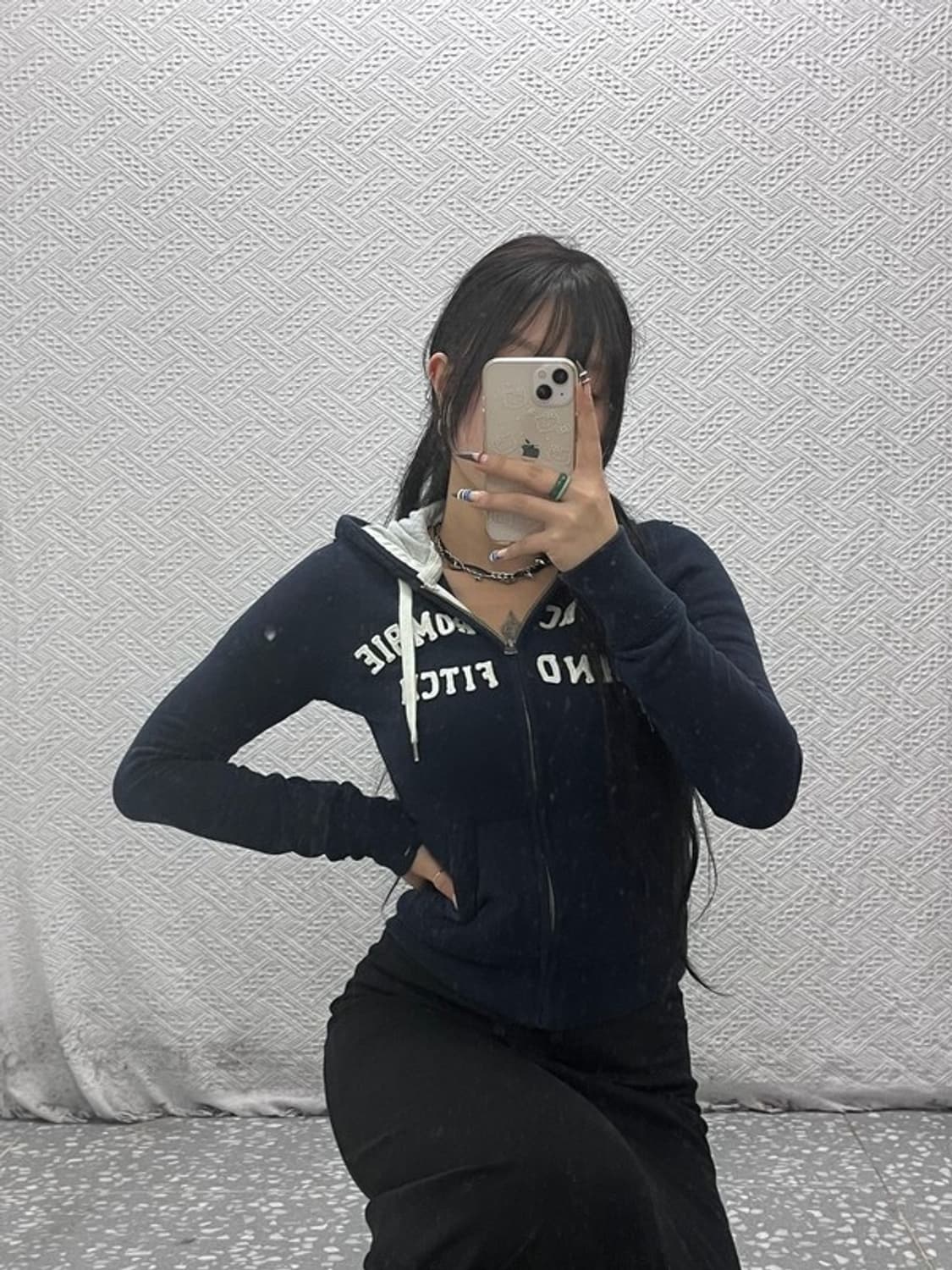 아베크롬비 올드스쿨 빈티지 슬림핏 후드집업 XS C07769 상품이미지2