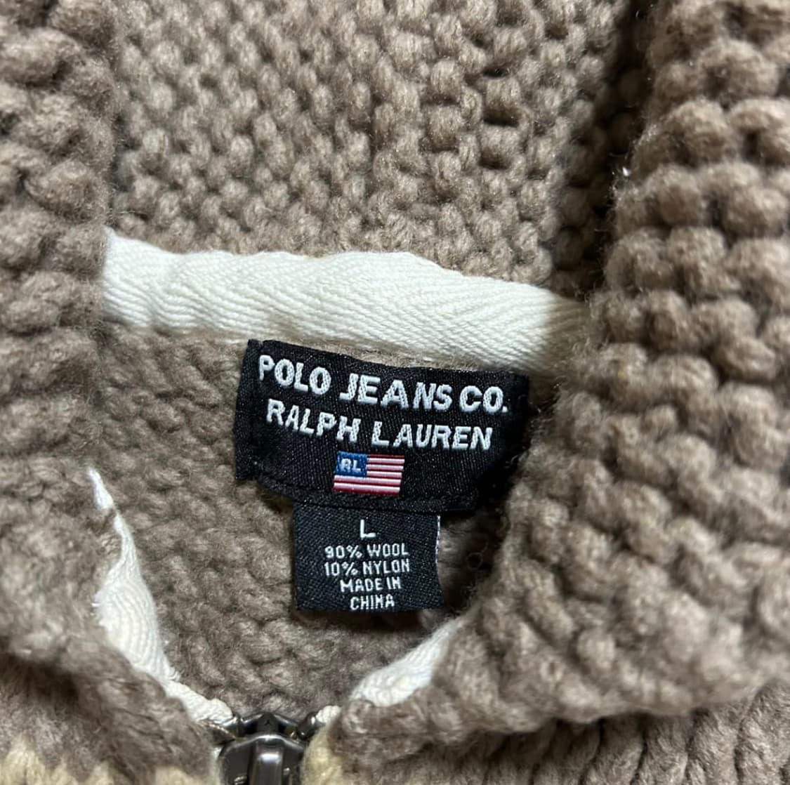 폴로진스 헤비울 코위찬 니트짚업 (L) 상품이미지3