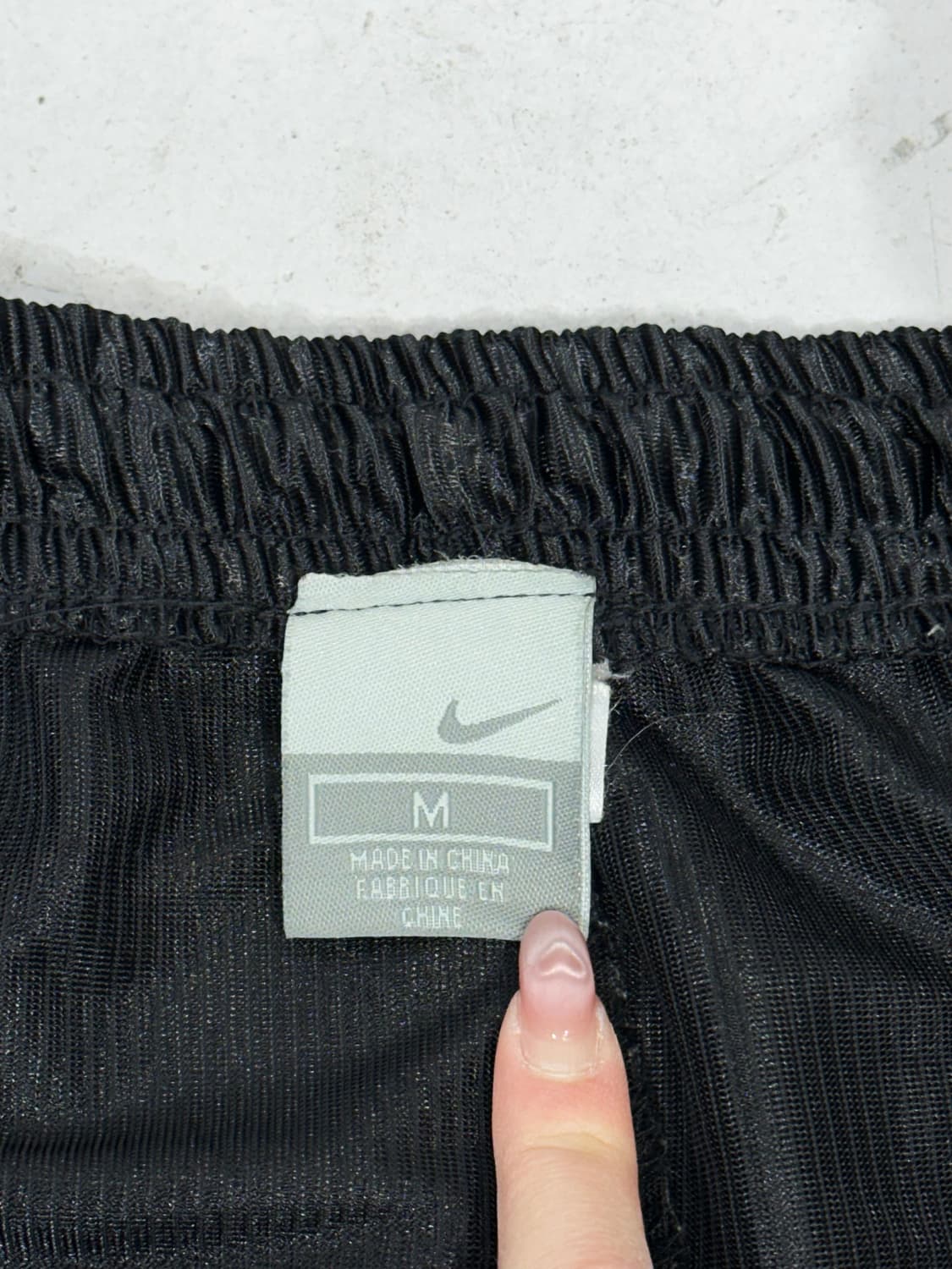 00s 나이키 블랙 와이드 사이드 라인 버뮤다 추리닝 바지 반바지 M  상품이미지7