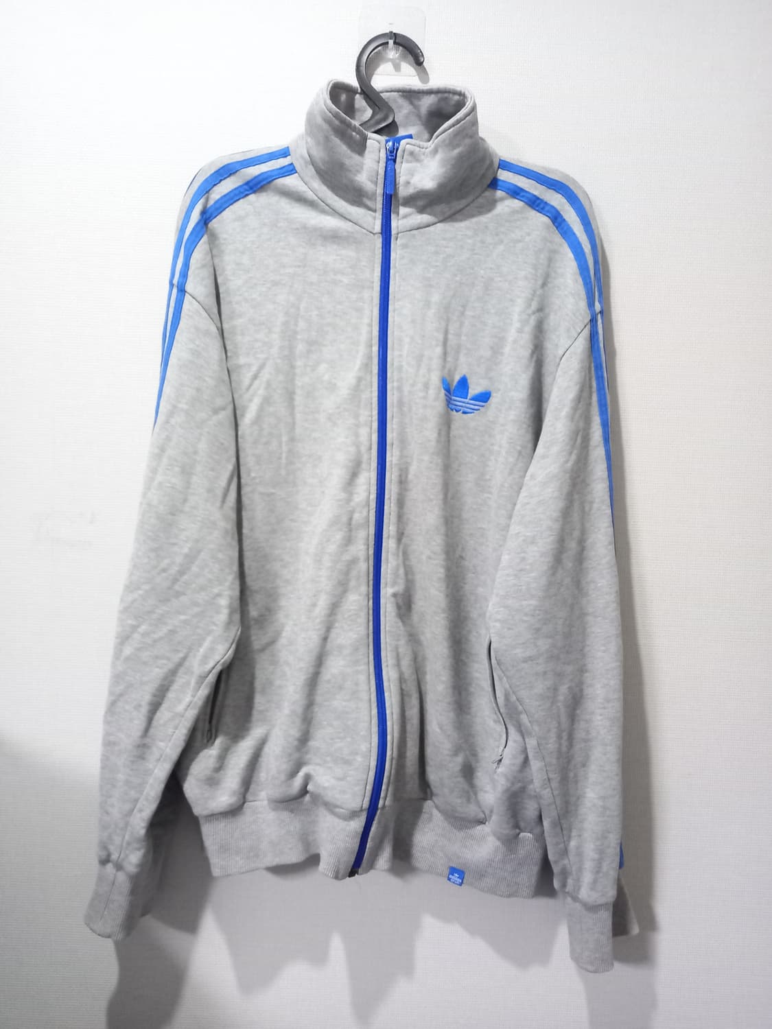 아디다스 희귀 파이어버드 그레이 블루 트랙탑 저지 져지집업  105/XL 상품이미지1