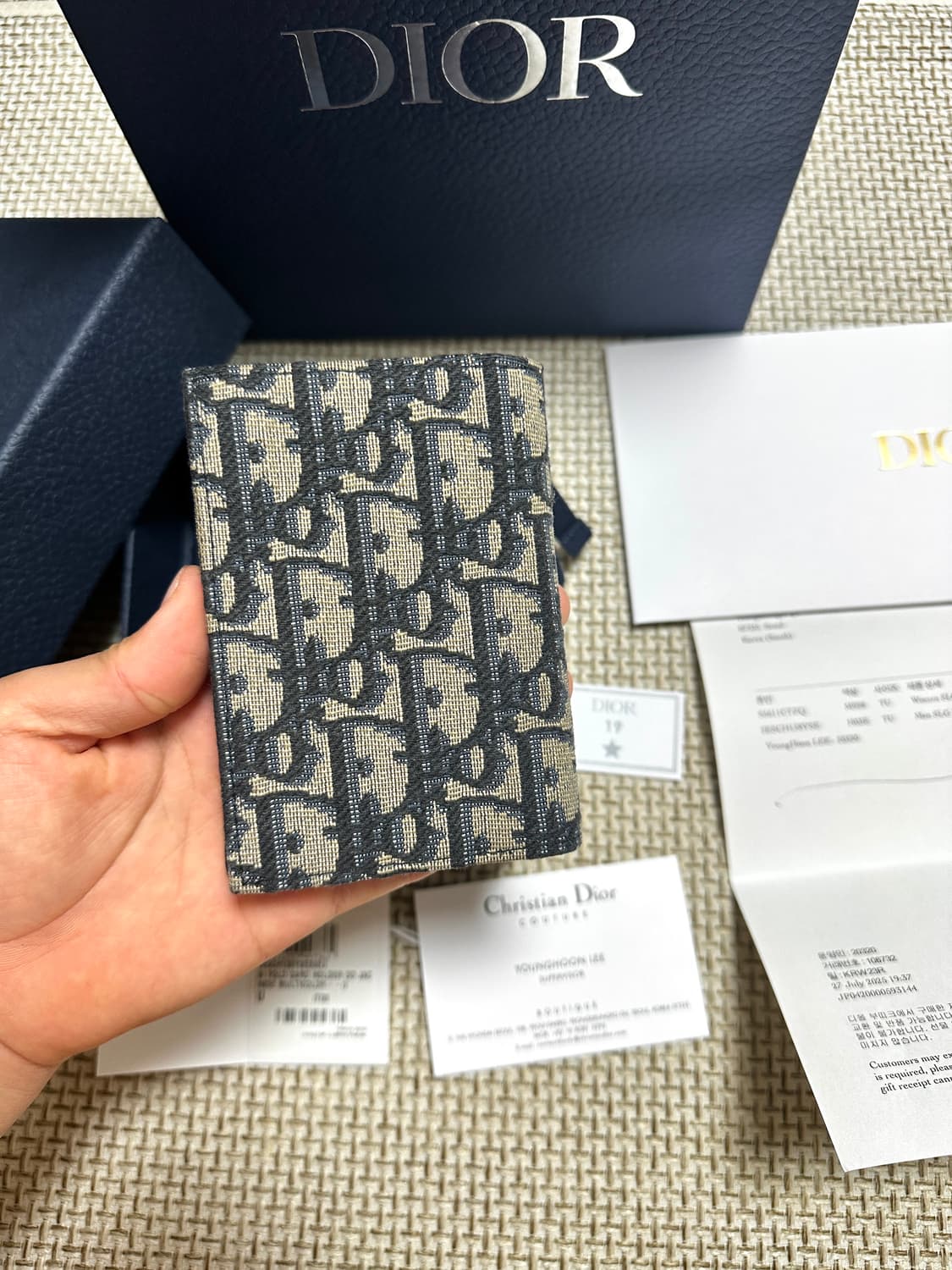 [OS/새상품급] 백화점판 25ss 디올 오블리크 오거나이저 풀구성 상품이미지3