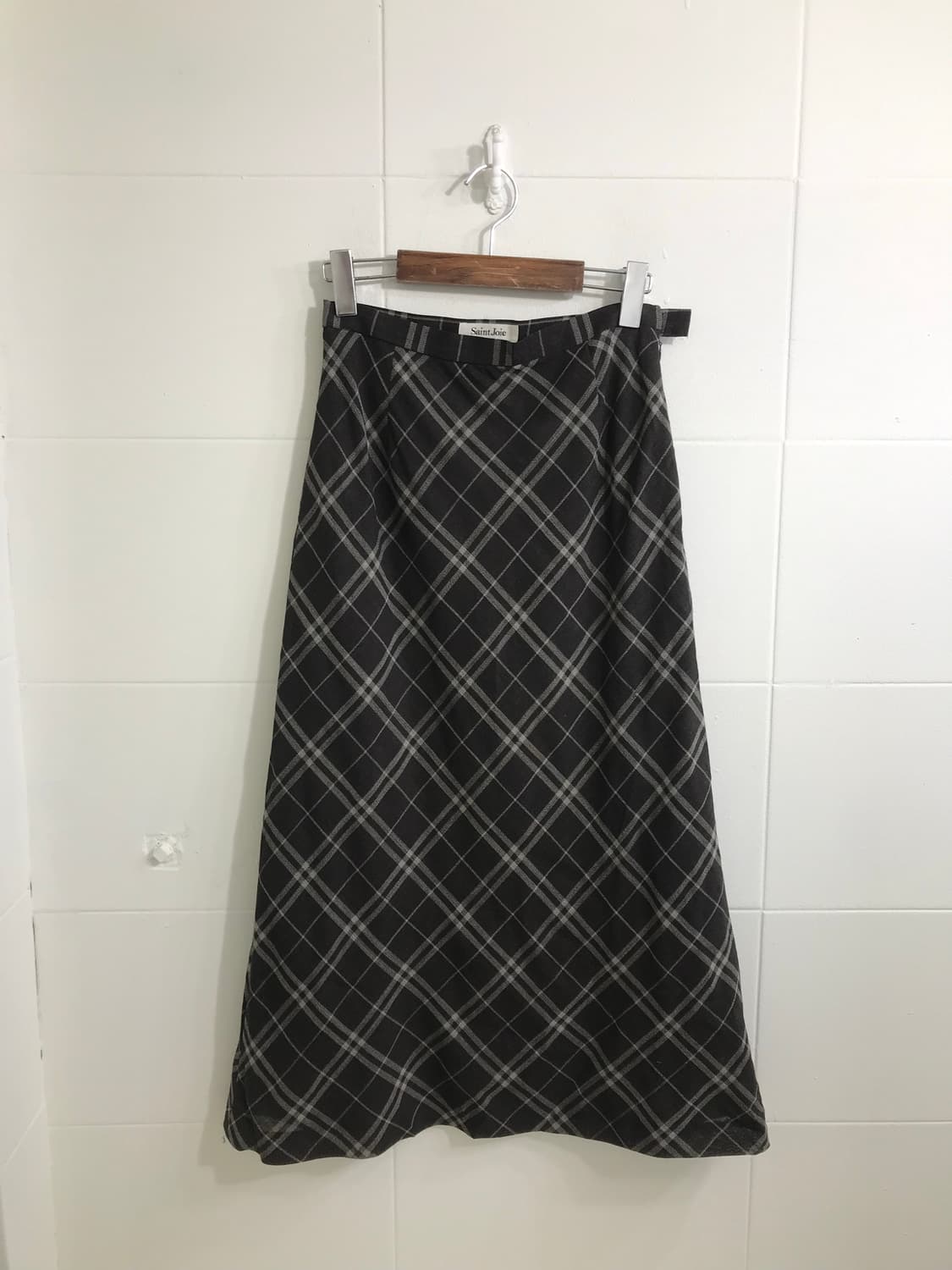 브라운 모카무스 체크 패딩 모리걸 코디세트 상품이미지8