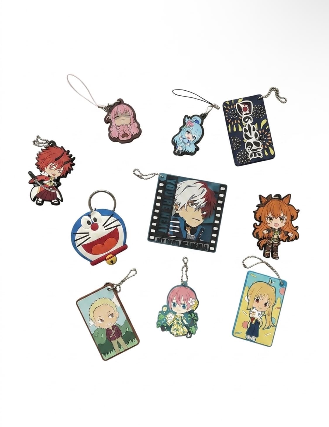 애니메이션 러버 스트랩 키링 상품이미지1