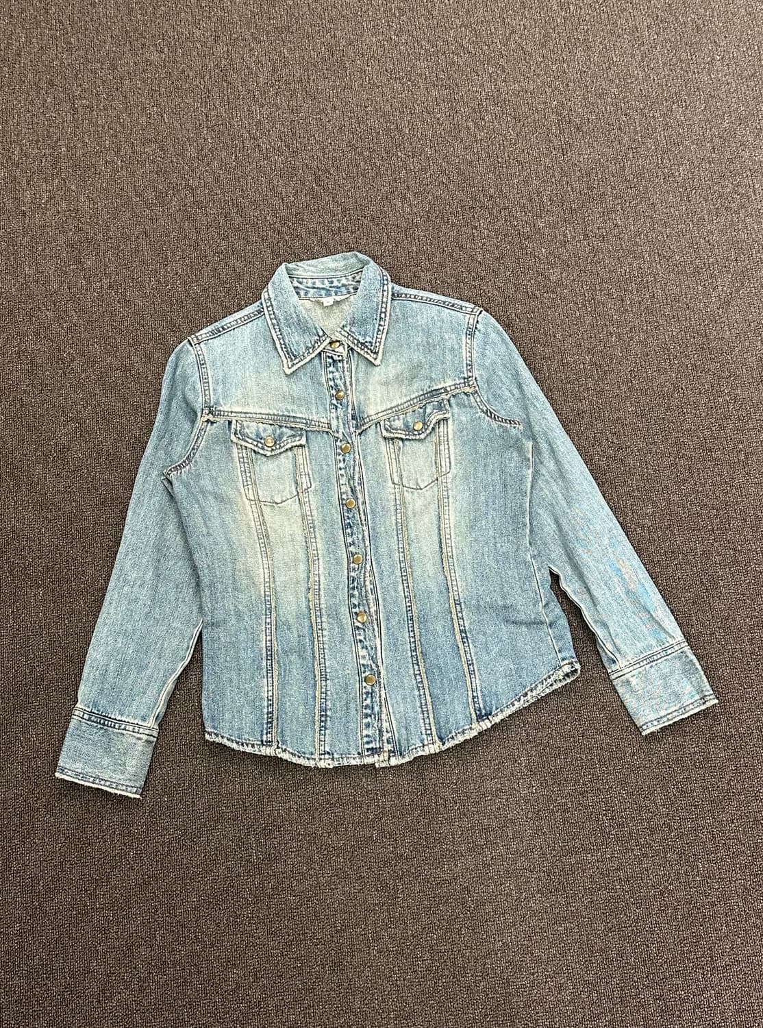 M)Japanese vintage 여성 데님 셔츠 상품이미지1