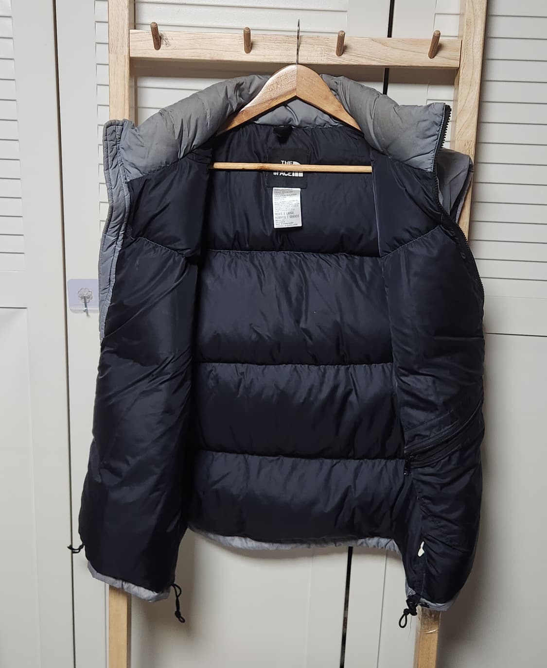 노스페이스 700 눕시 라이트 그레이 조끼 패스트 패딩 자켓 상품이미지5