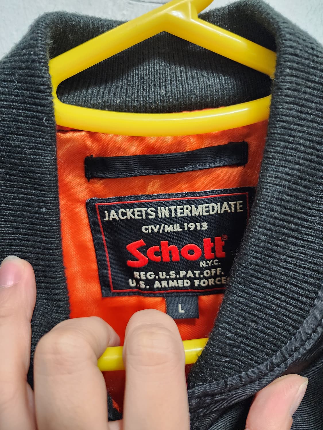 Schott 쇼트 블랙 MA-1 항공점퍼 상품이미지5