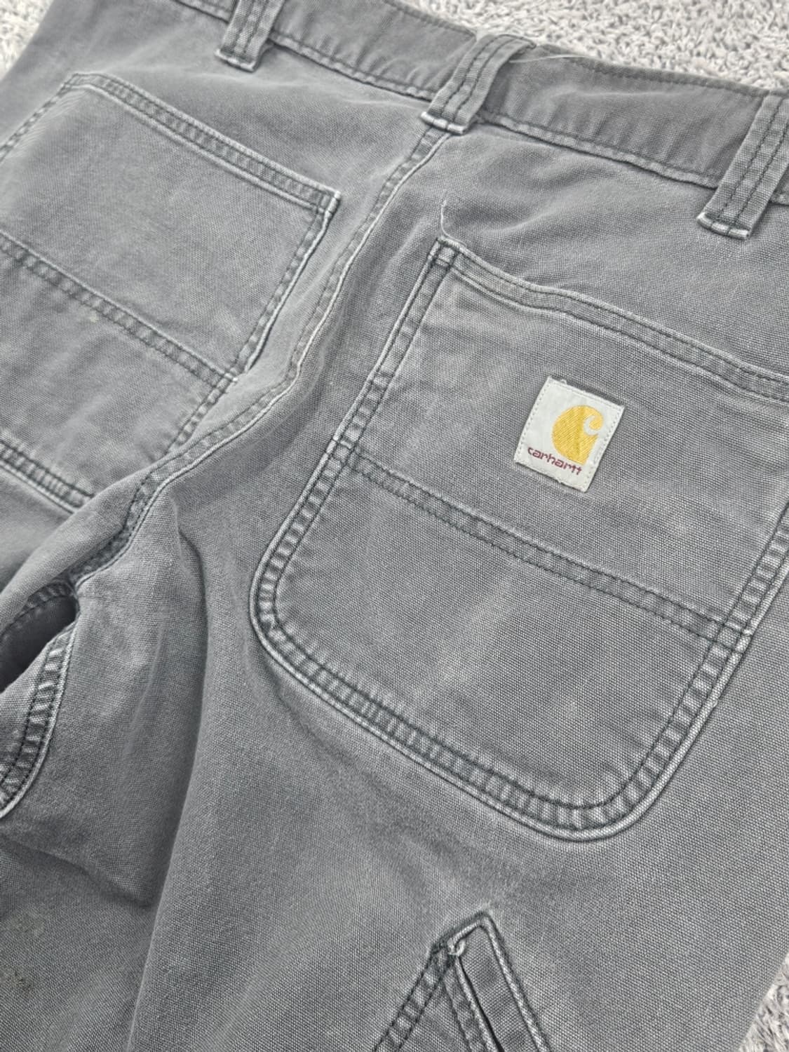 칼하트 코튼 캔버스 카펜터 더블니 워크 팬츠 ( 34X30 )/11552 상품이미지8