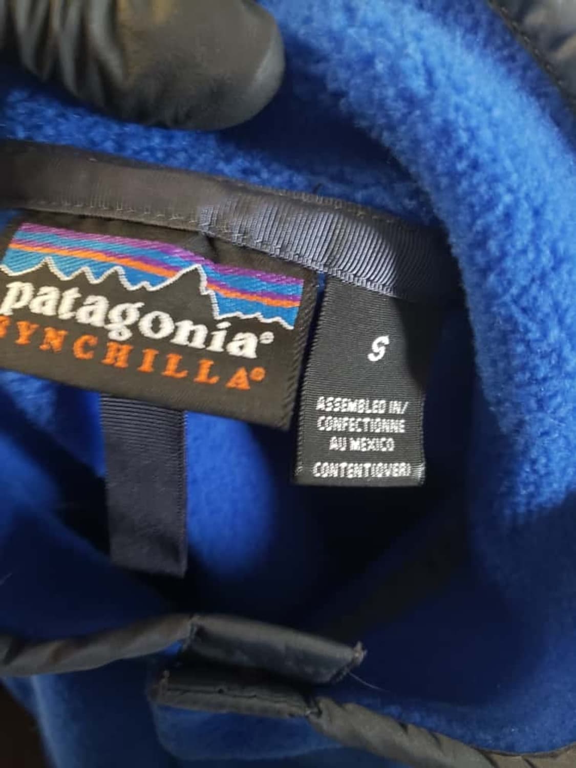 90s 파타고니아 신칠라 스냅-T 블루/그레이 멕시코 상품이미지3