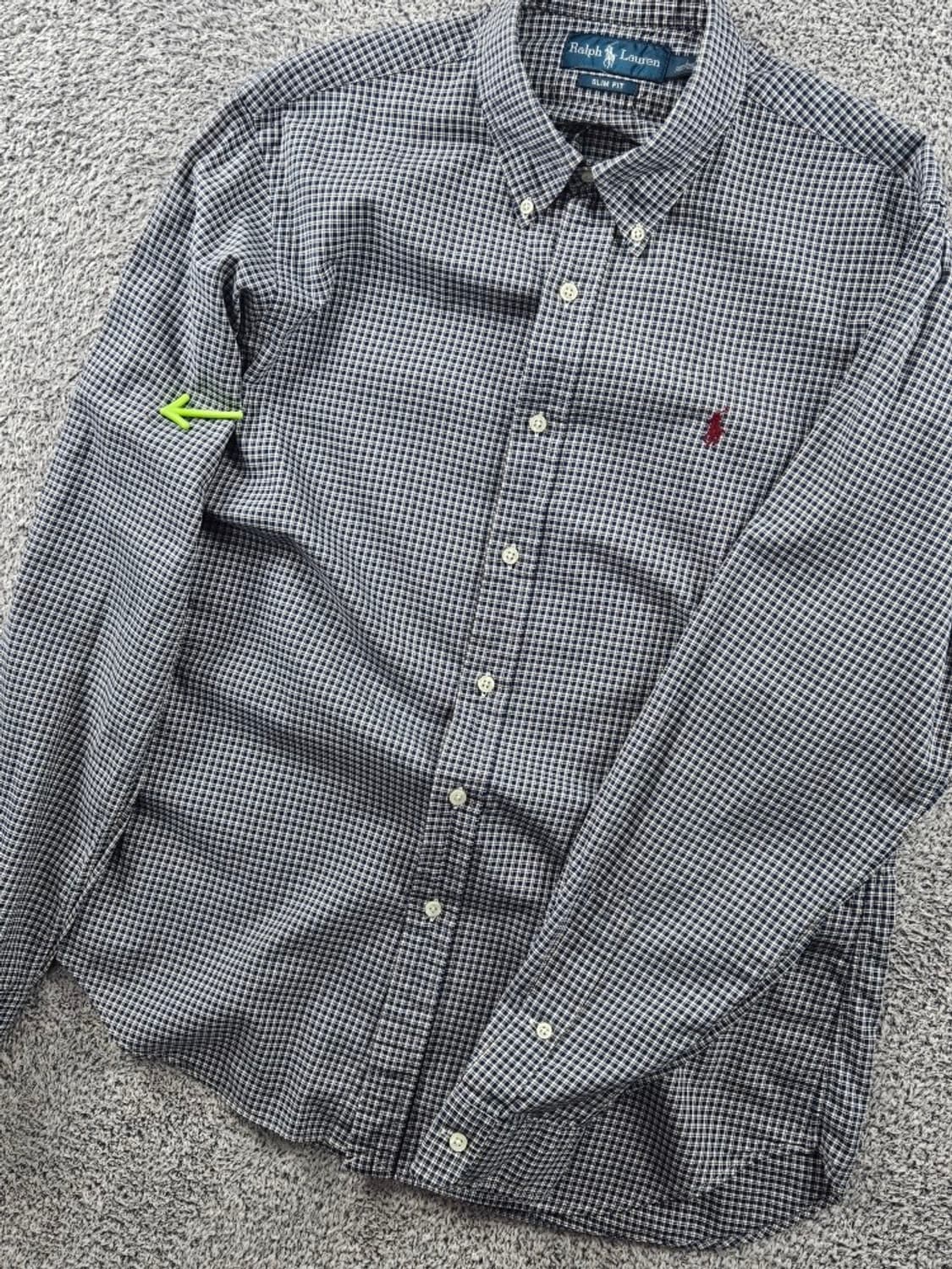 폴로랄프로렌 슬림 핏 체크 패턴 셔츠 ( L ) / 11024 상품이미지6