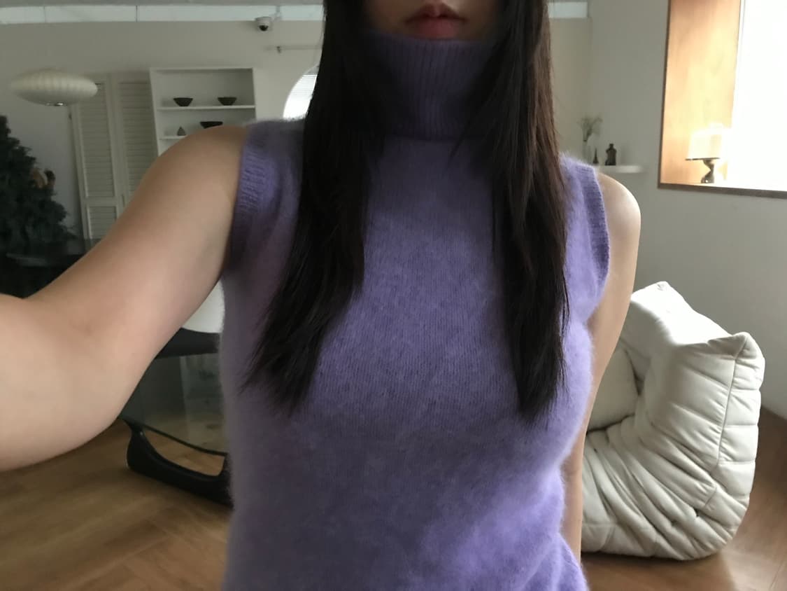 vintage angora turtle neck knit 상품이미지3