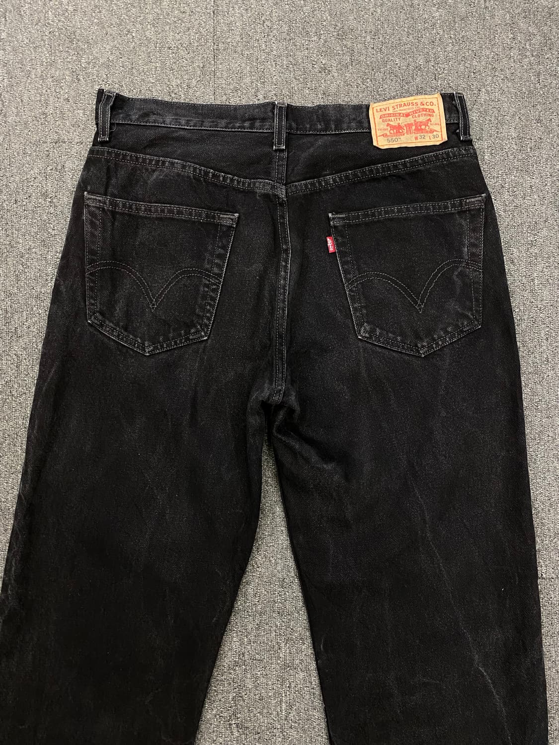 00s Levis 리바이스 550 흑청 데님팬츠 상품이미지8