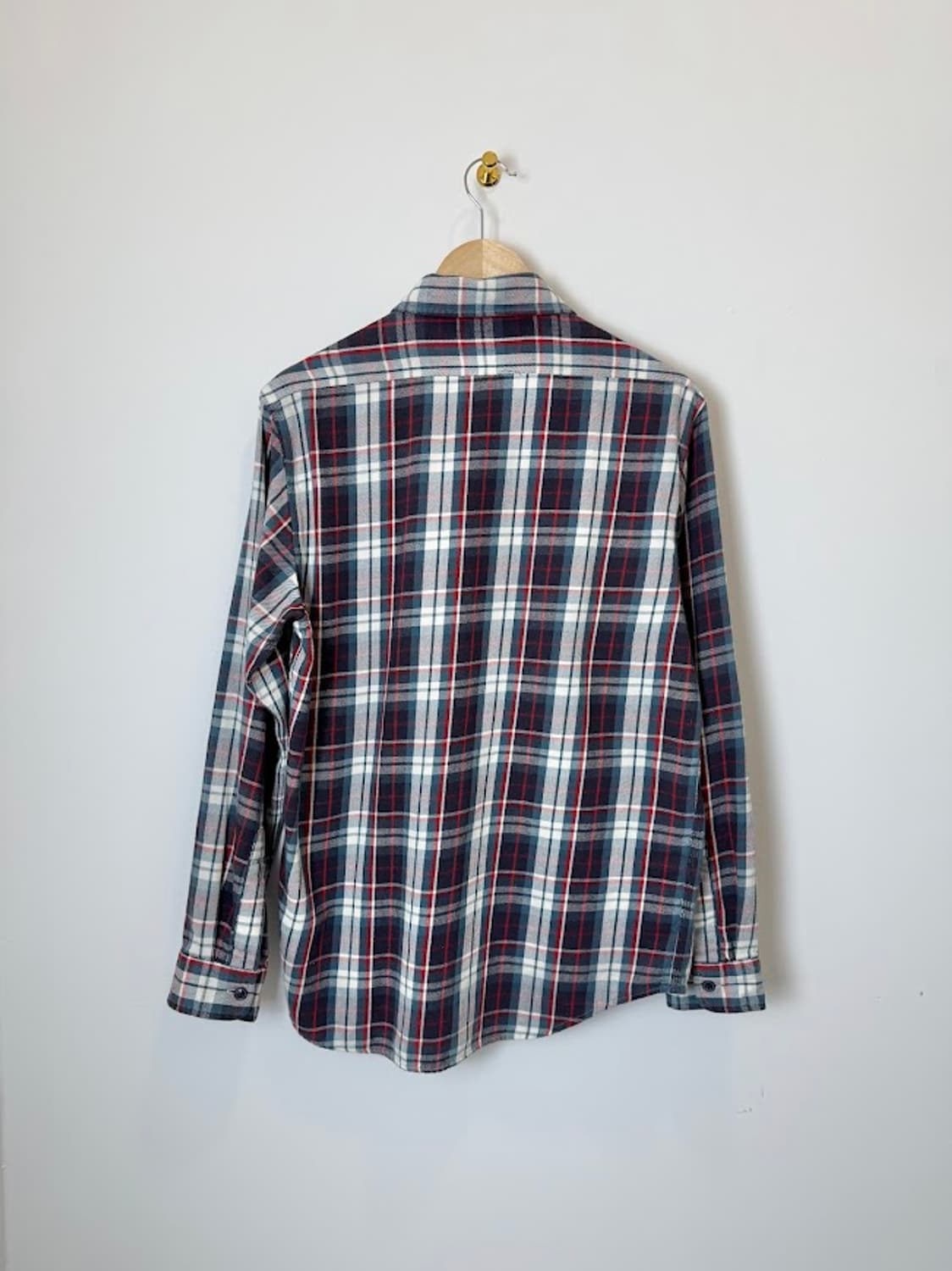 폴로 클래식핏 플래드 트윌 워크 셔츠 (QR) 상품이미지5