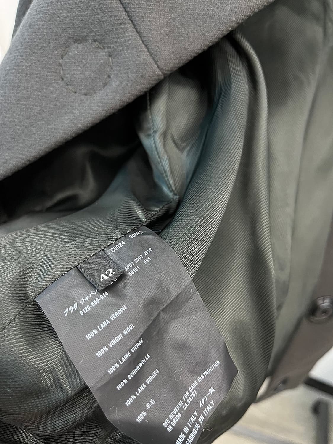 여) 프라다 벨티드 크롭 울자켓  상품이미지10