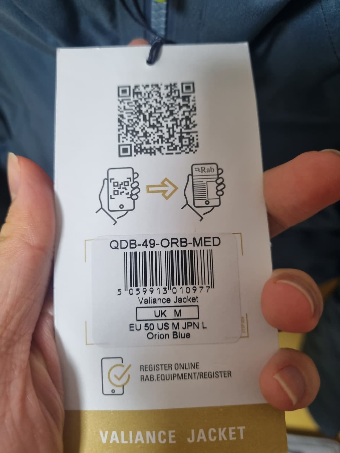 Rab 랩 베일런스 패딩 자켓 블루 새상품 상품이미지2