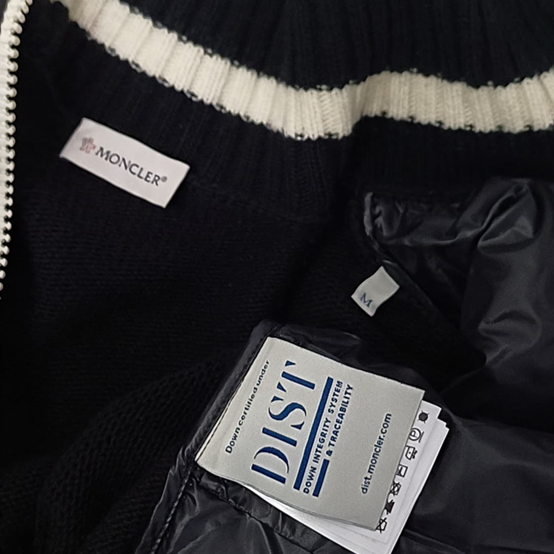 정품 몽클레어 니트 구스 패딩 집업 자켓 가디건 여성 S M 사랑봉봉 상품이미지4