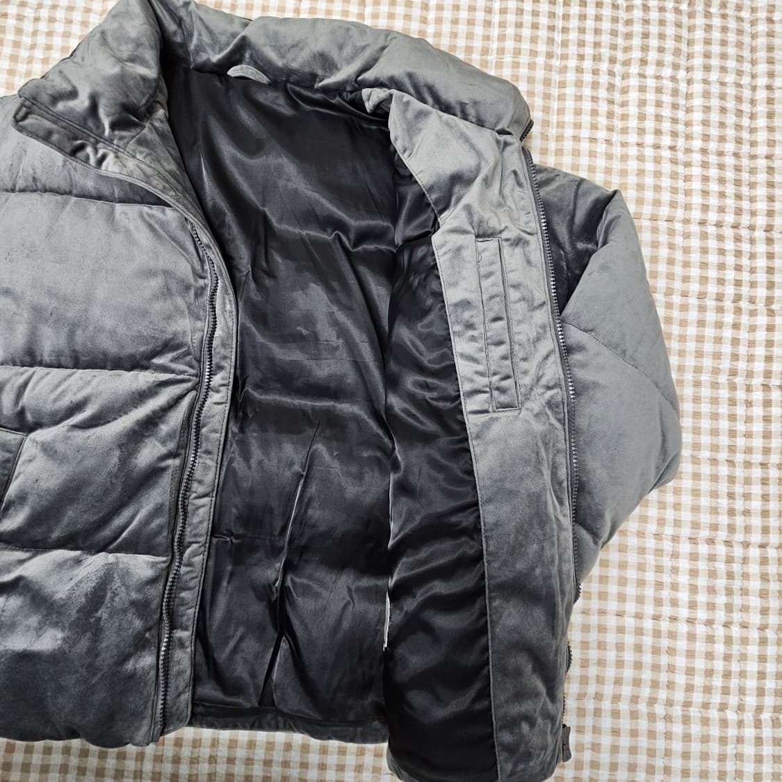 스파오 벨벳 푸퍼 패딩 남자100 상품이미지6