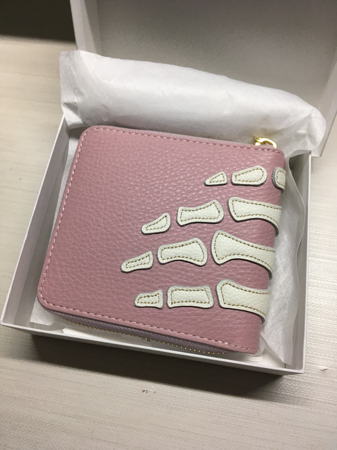 캐피탈 떰즈 업 본 핸드 집 월렛 핑크 상품이미지2