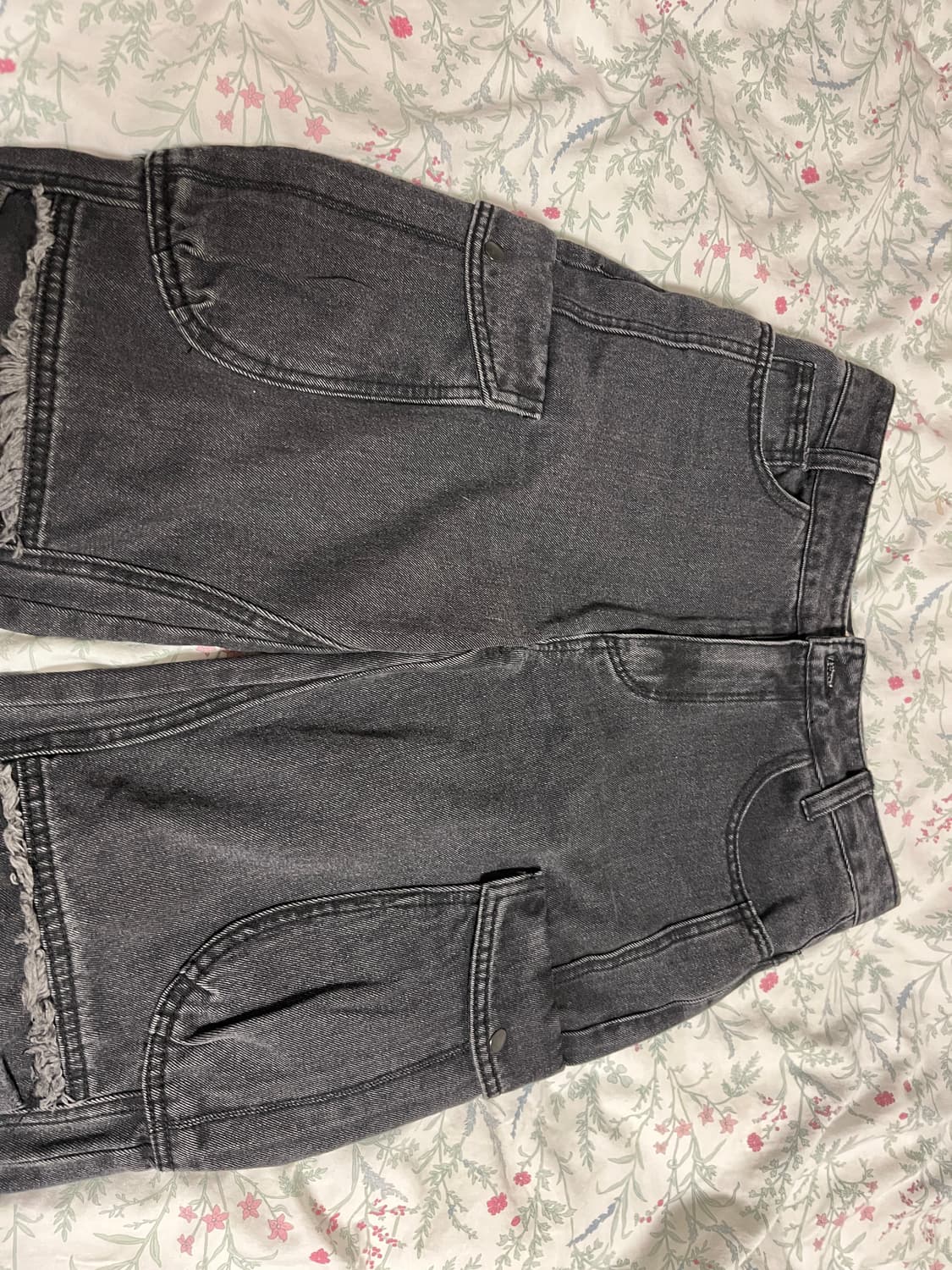 코이세이오 라운드 포켓 카고 진스 블랙 상품이미지6