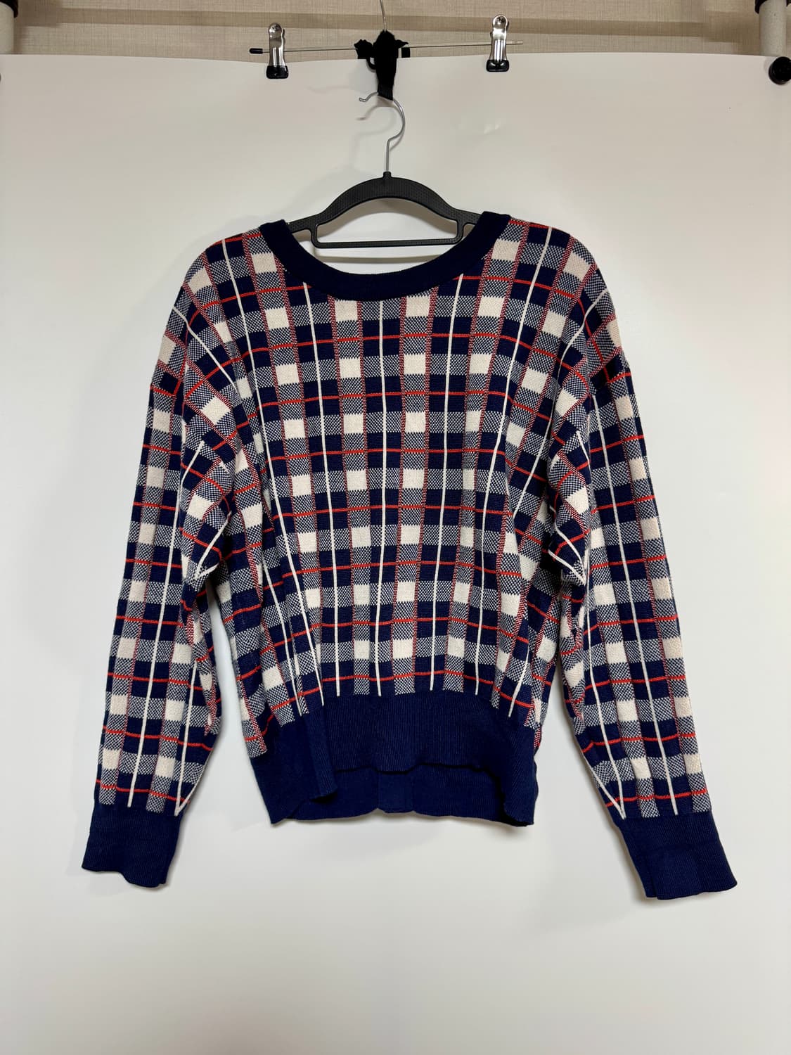 샤넬느낌 일본 studio CLIP 체크 가디건 M-L 상품이미지8