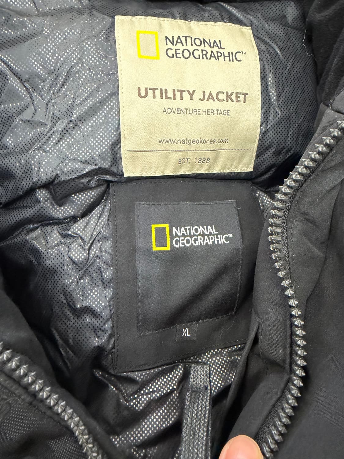 정품) 내셔널지오그래픽 남성 블랙 패딩 XL 상품이미지7