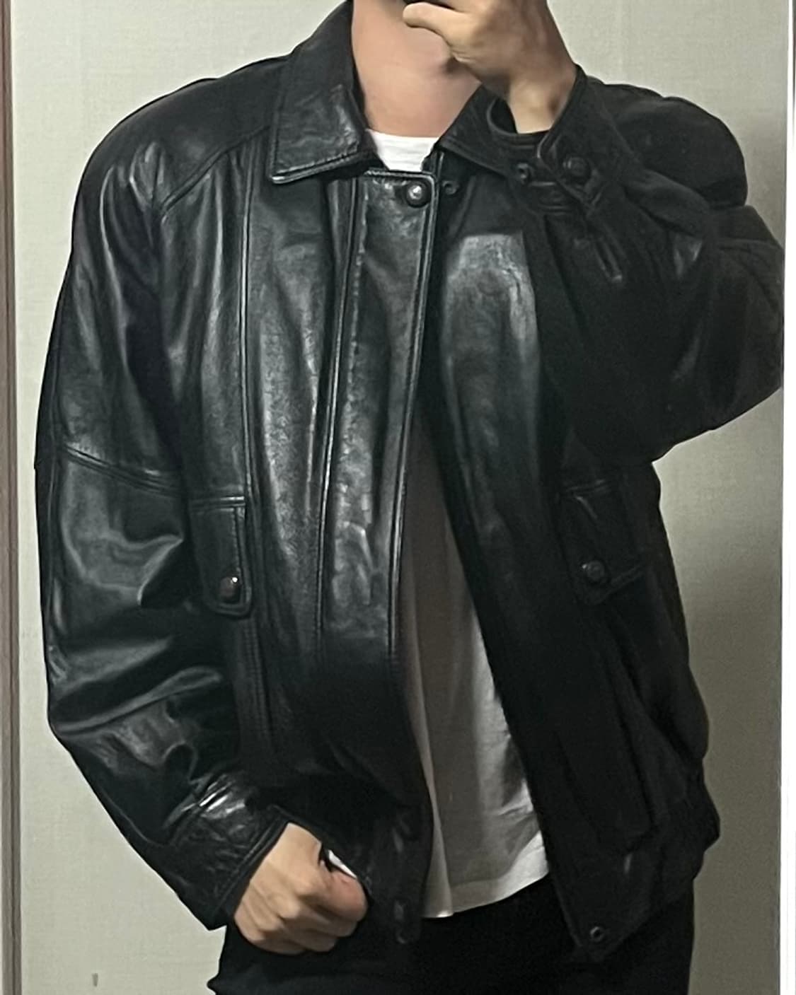 제노스 소가죽 봄버 자켓 상품이미지1