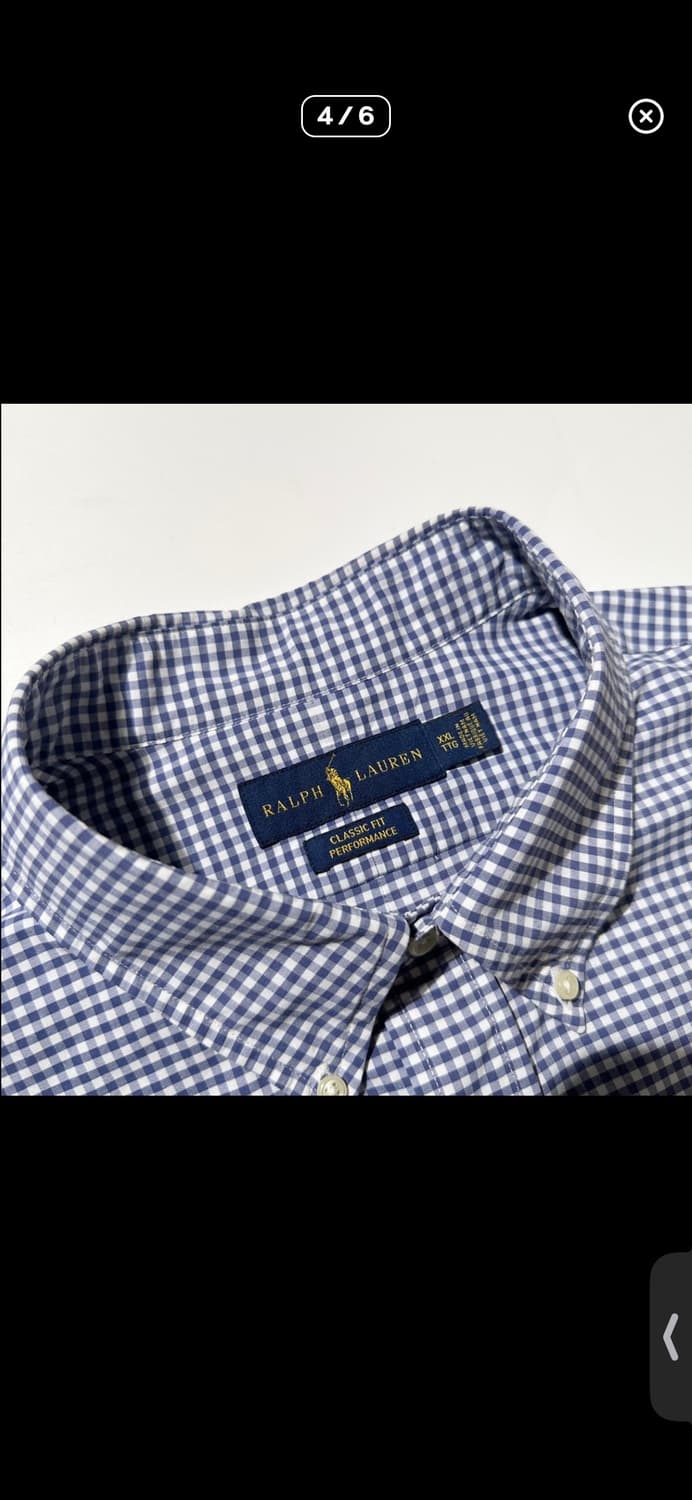 폴로 랄프로렌 클래식핏 깅엄 체크 반팔 셔츠 상품이미지4