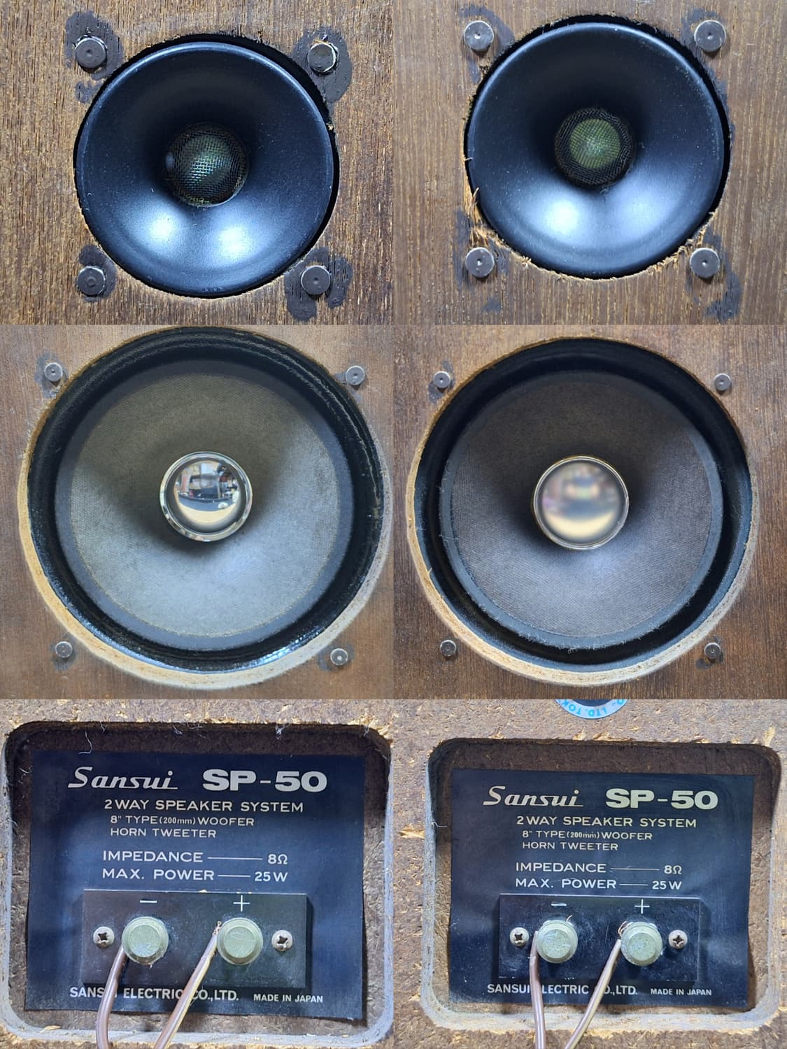 SANSUI 산수이 SP-50 궤짝 빈티지 스피커 인테리어 카페 가게 상품이미지8
