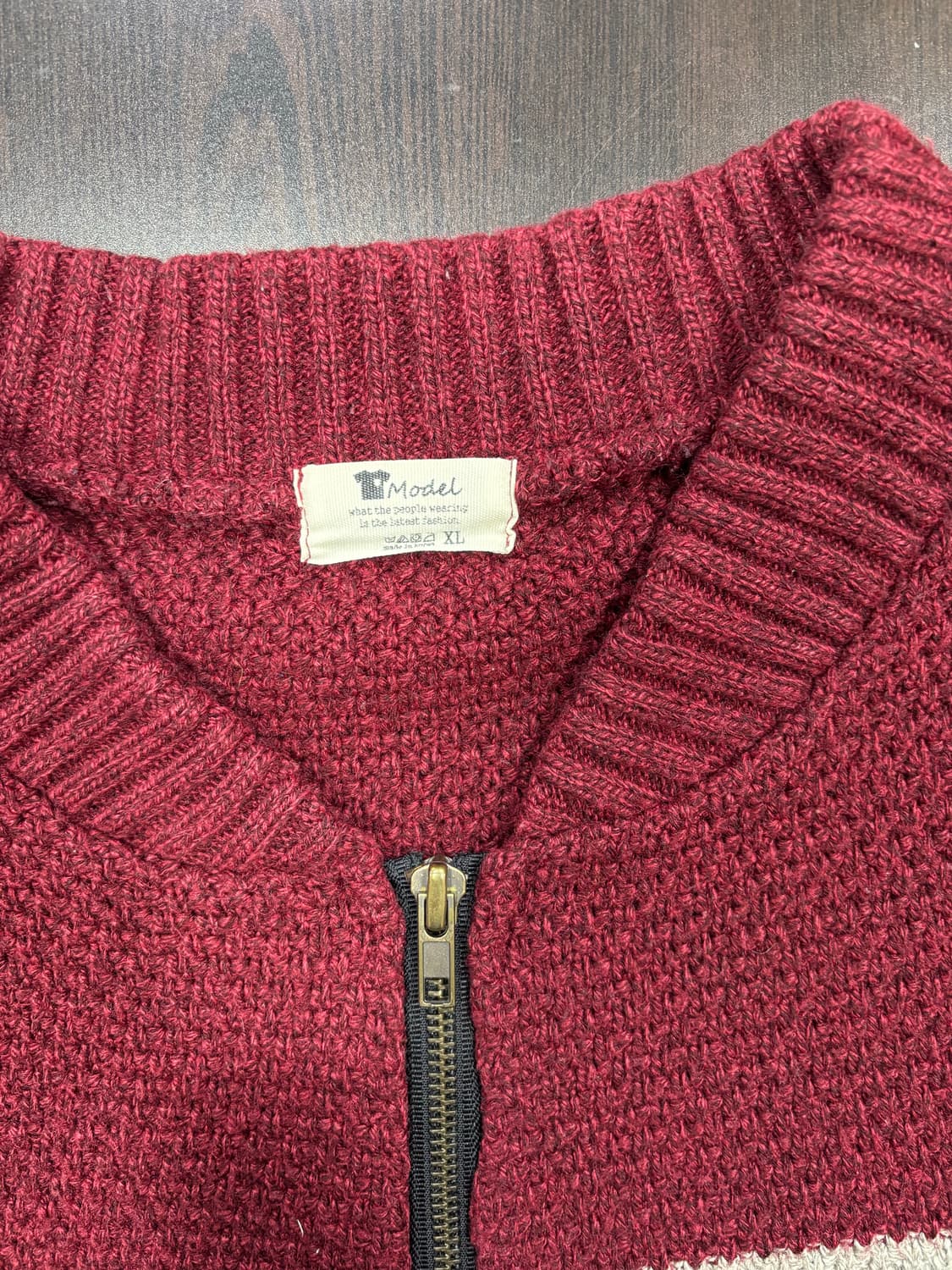 단가라 니트 집업 가디건 상품이미지5