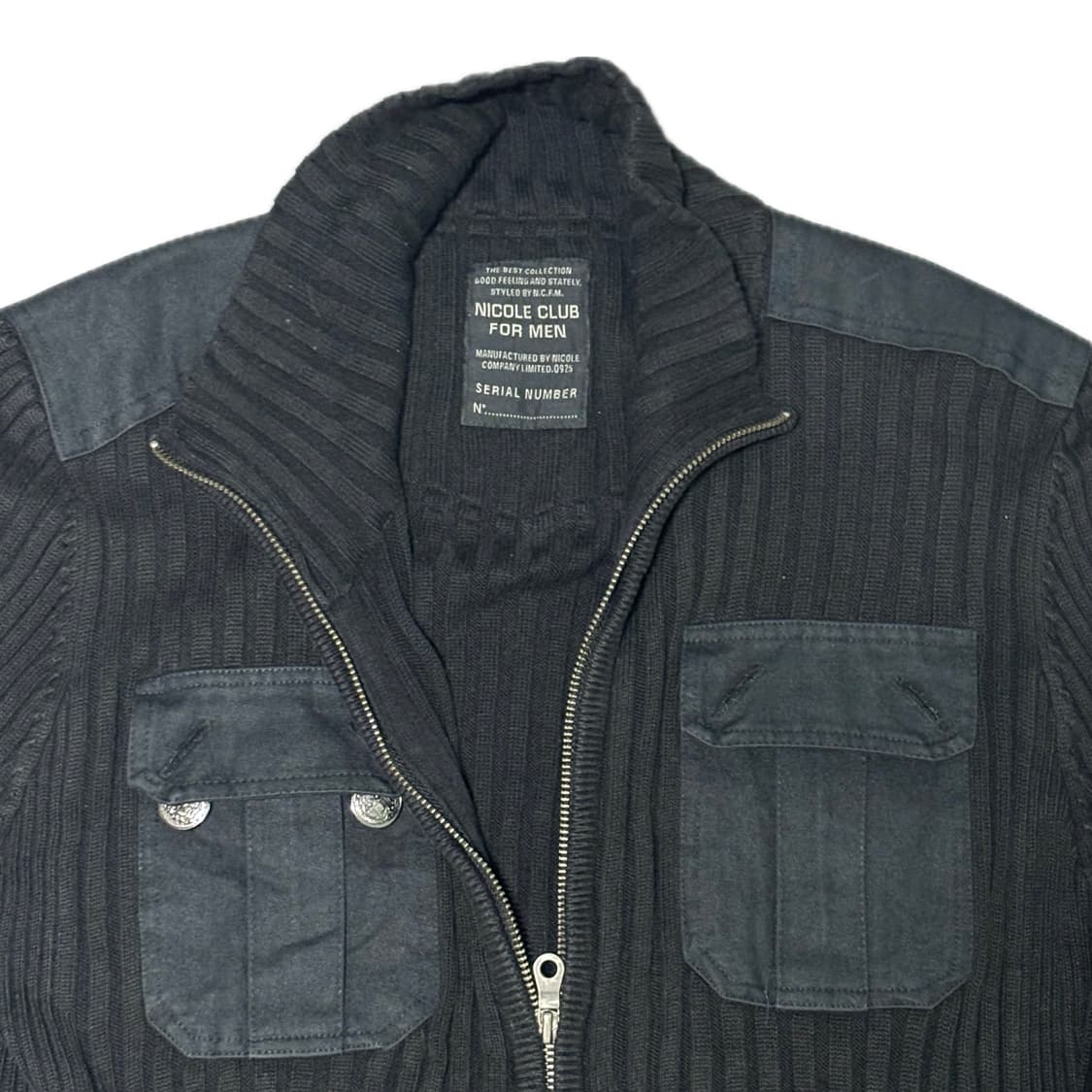 NICOLE CLUB FOR MEN Knit zip-up 상품이미지2