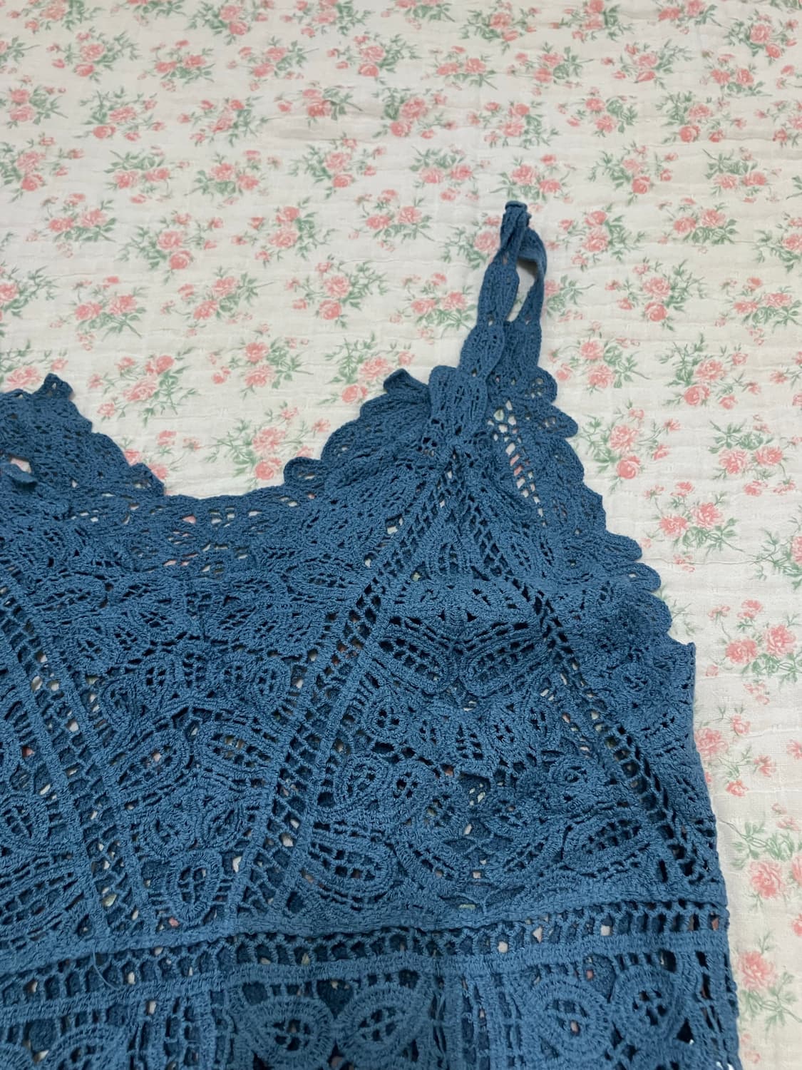 빈티지 크로셰 레이어드 나시 1113 모리걸 y2k 스트릿 갸루 펑키 일 상품이미지4