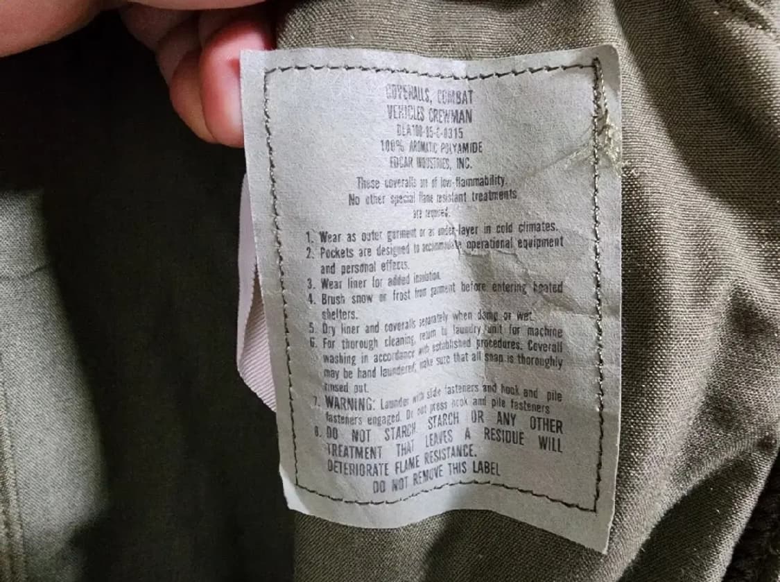 (S)미군 CVC 커버올 점프수트 상품이미지5