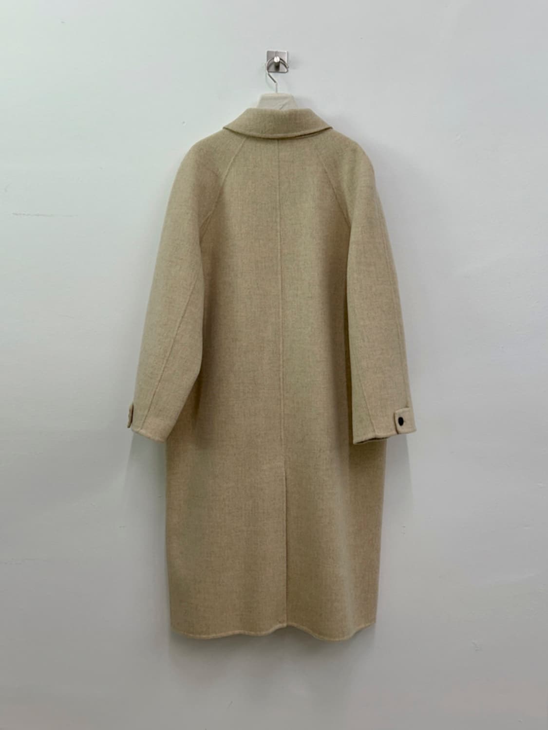 [새상품]국내생산 히든버튼 핸드메이드 코트 상품이미지3