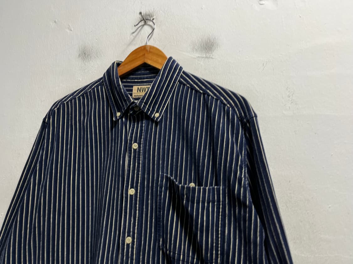 100-105 NWT 빈티지 루즈핏 셔츠 남방 정품 상품이미지2