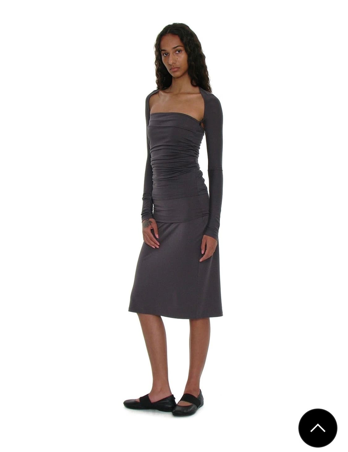 파르티멘토 JERSEY BOLERO 3 IN 1 TOP_CHARCOAL 상품이미지2