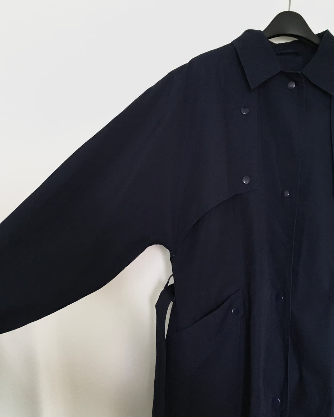 Navy Snap Trench 상품이미지3