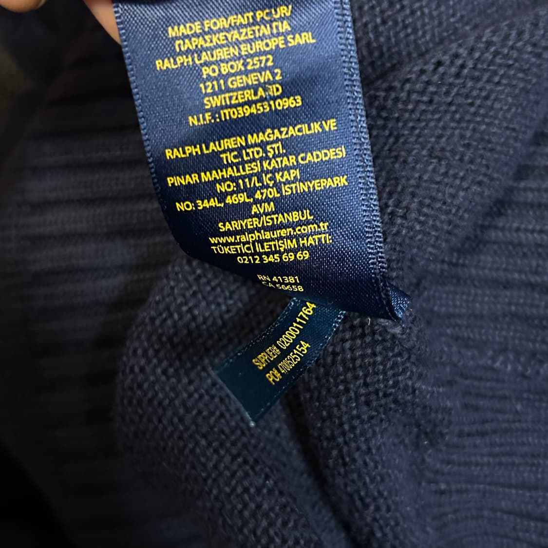 폴로 신형 네이비 니트 L 상품이미지6