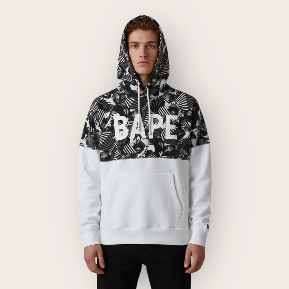 M/ 베이프 00s 카모 빅로고 후드티 상품이미지1