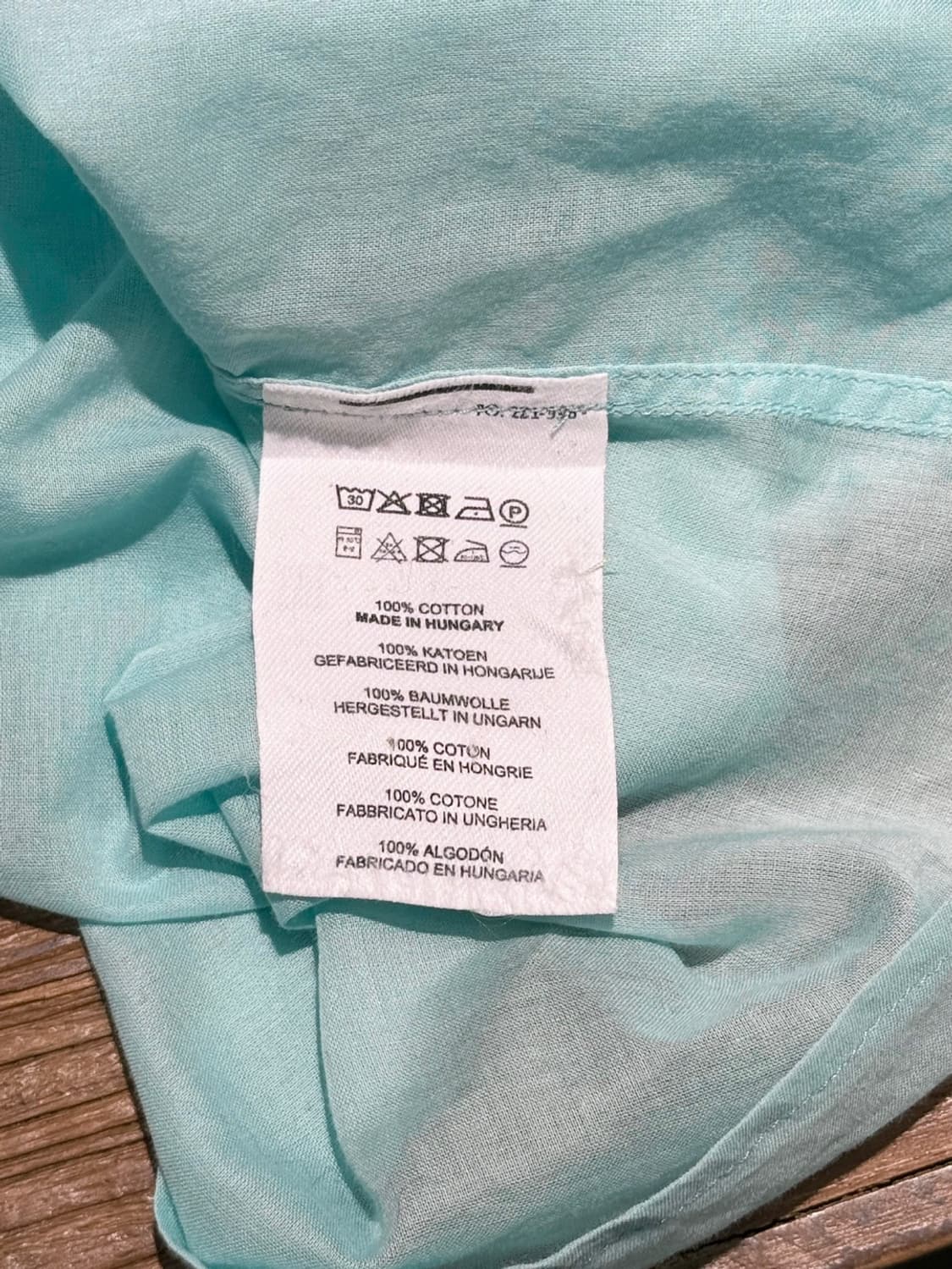 드리스 반 노튼 민트 시스루 텍스쳐 코튼 셔츠 상품이미지8