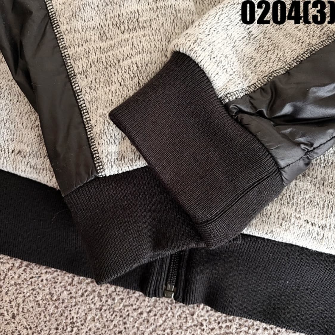 [105] 네파 기모 혼방 니트패치 집업 자켓 0204(3) 상품이미지3